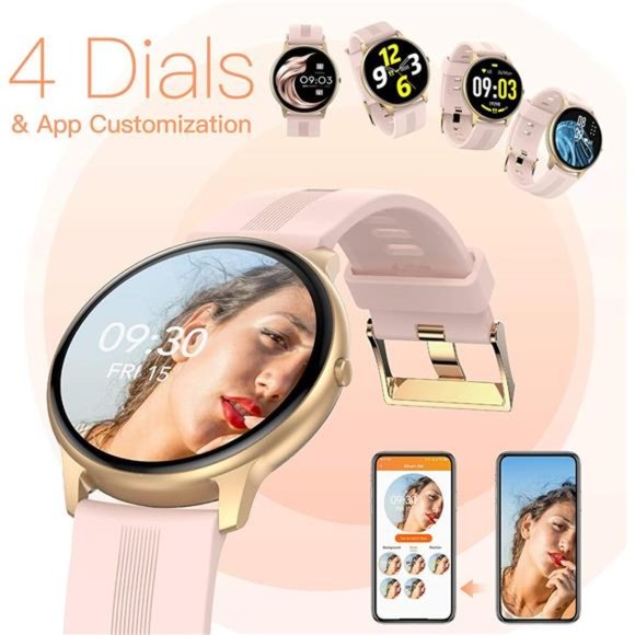 Smart Watch for Women, Smartwatch for Android and iOS Phones IP68 Waterproof - Picture 6 of 6